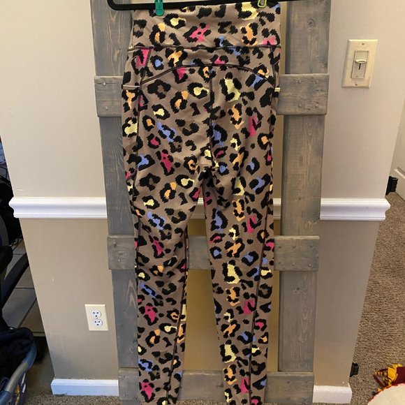 Colorful Cheetah Print Full Length Leggings - Picture 2 of 4